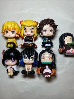 Demon Slayer: Kimetsu no Yaiba LookUp PopMart Mini Figures Chibi Anime Lot of 7